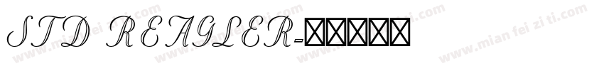 STD REAGLER字体转换